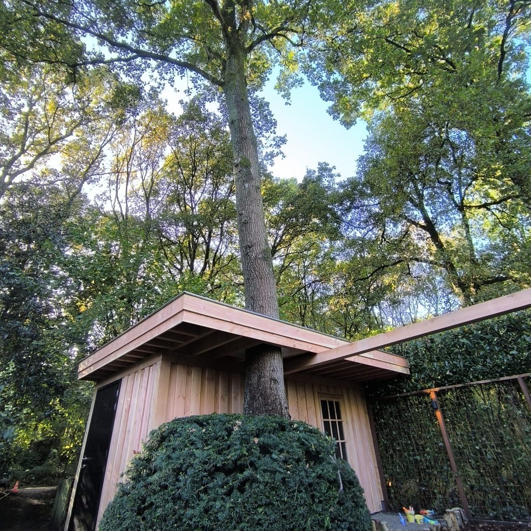 Tuinschuur met kindvriendelijke speelruimte – Ermelo